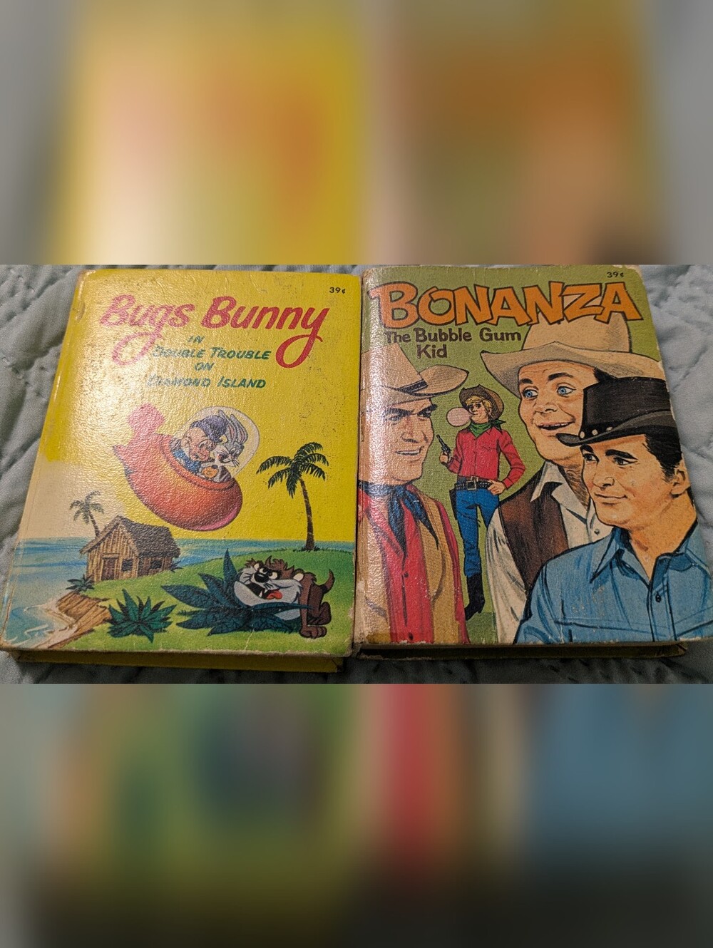 Vintage 1967  Bugs Bunny & Bonanza Big Little Books